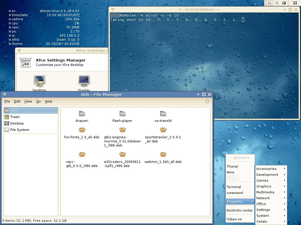 20070531 Xfce Debian