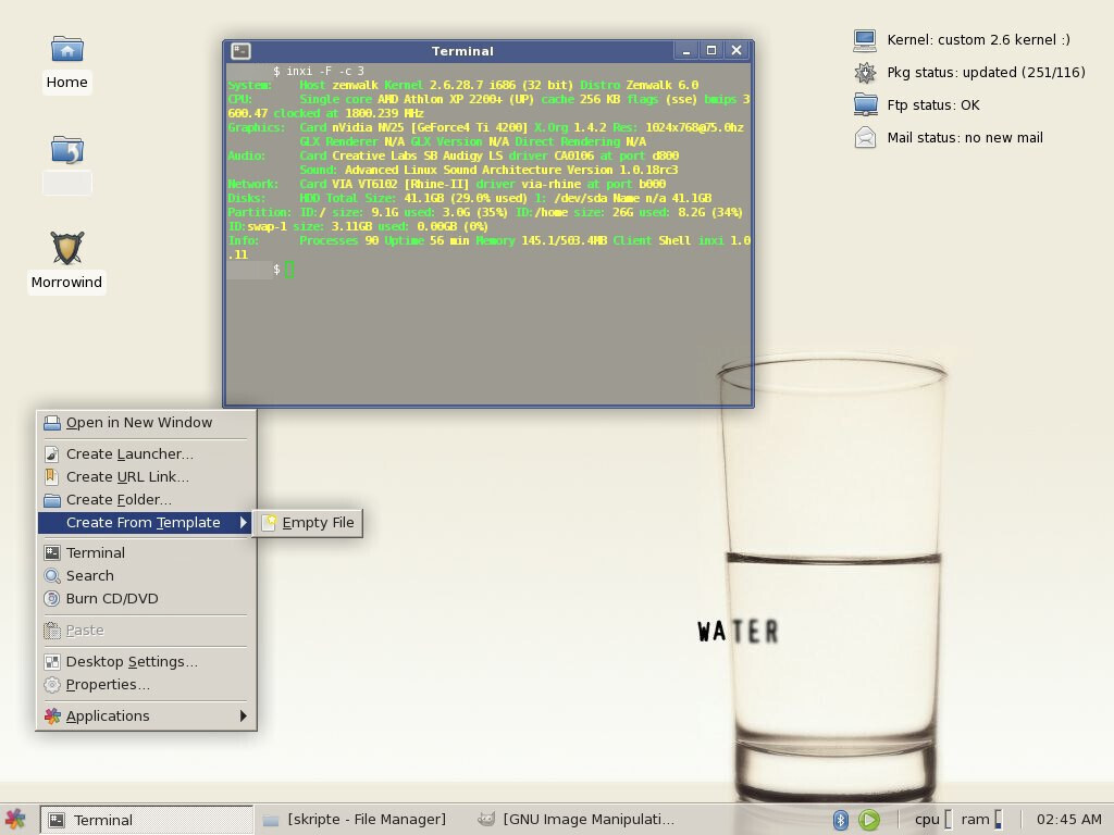 20090506 Xfce Zenwalk