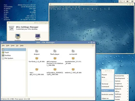 Gallery thumbnail: 20070531 Xfce Debian