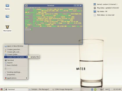 Gallery thumbnail: Sshot 20090506 Xfce Zenwalk